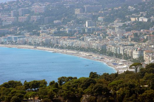 Nice, France. Beautiful view from Mont Boron
