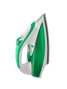 modern new electric iron on white background