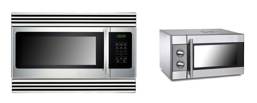 microwave ovens isolated