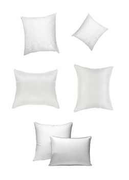 pillows isolated on white