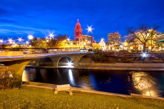 Kansas City Country Club Plaza area during Christmas