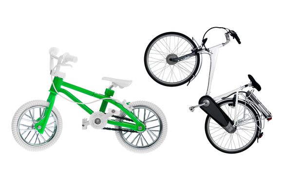 adult and children's bike