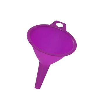 pink plastic funnel