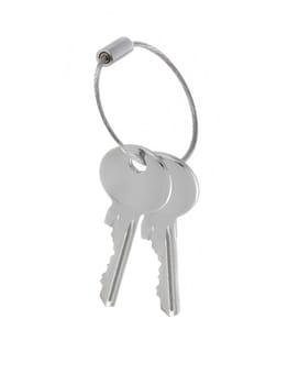 keys on a white background