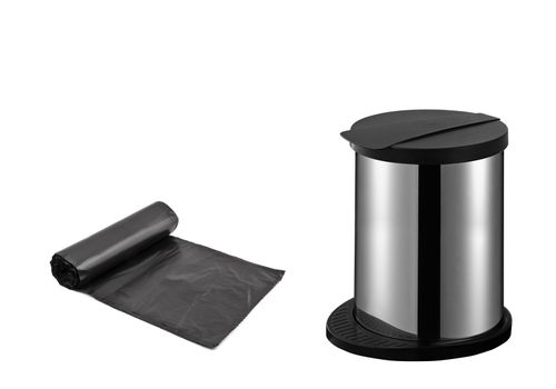 garbage bags with office trash can
