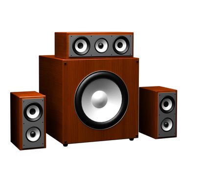 computer speakers on a white background