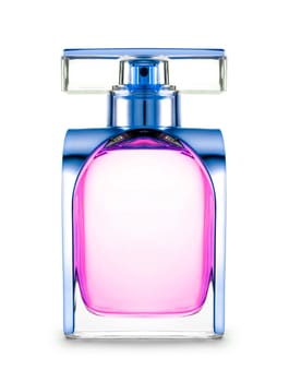 women's perfume in beautiful bottle isolated