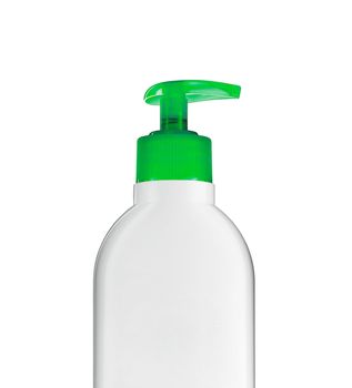 Gel, foam or liquid soap in plastic bottle