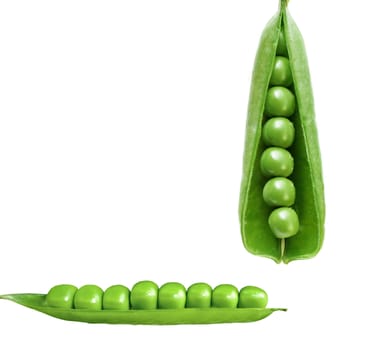 peas isolated on white