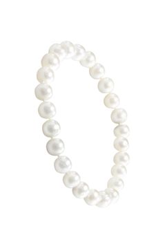 Beads from pearls, on a white background