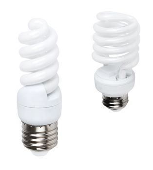 white energy saving bulbs