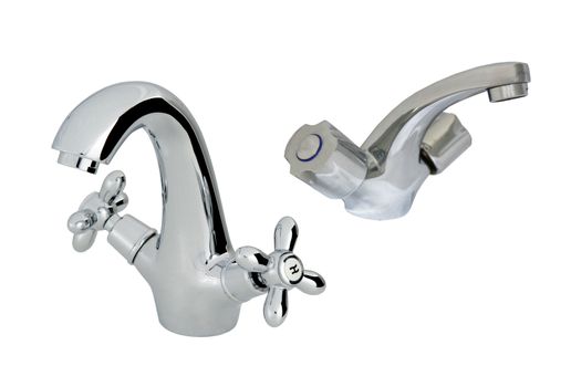 old with modern stainless steel tap