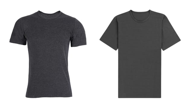 men's black with gray t-shirt