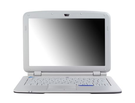 White laptop