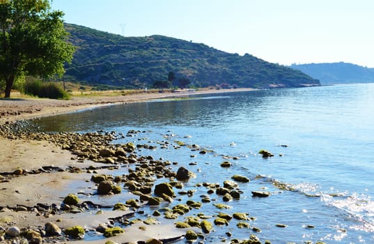 A peaceful coastal image taken at Katelios on the beautiful Greek Island of kefalonia.