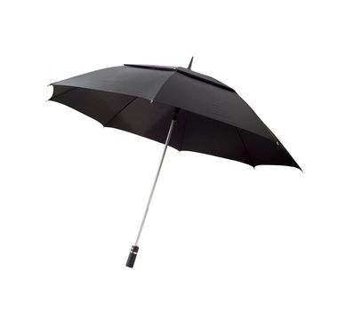 Black umbrella with clipping path