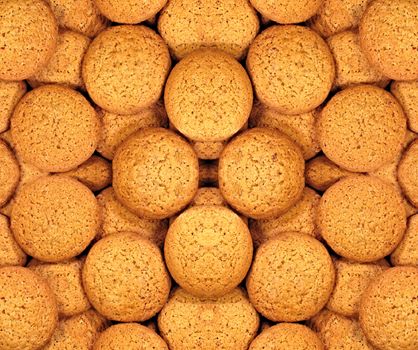 Oatmeal cookies background