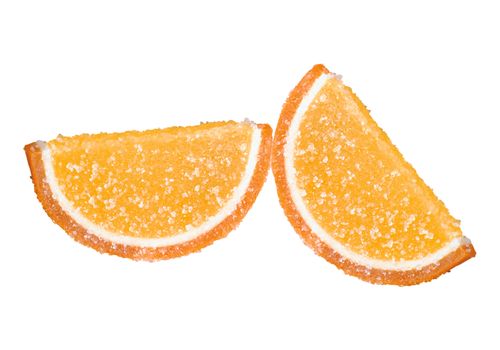 orange jelly in sugar