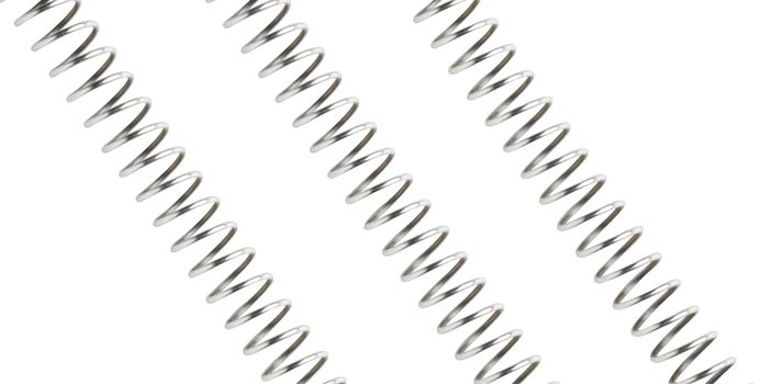 metal spring isolated on white background
