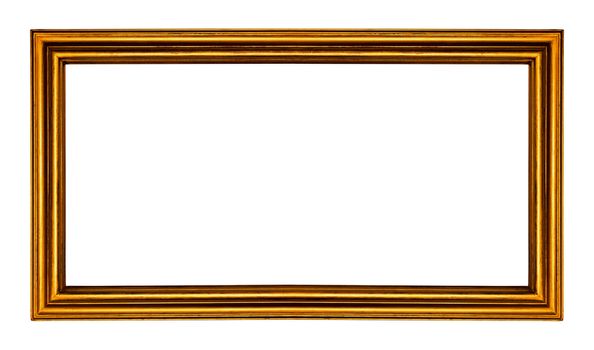 golden frame isolated