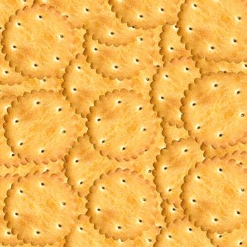 Fresh crackers background