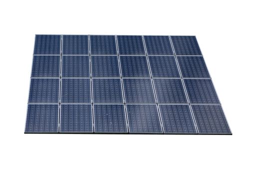 Solar panel isolated on white background