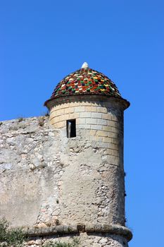 Fort du mont Alban. Old fortification near the city of Nice in France