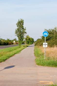 The bike path is intended for safe transport.