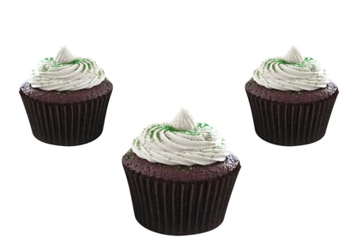 Cupcake isolated on white