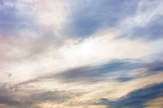 Magic of colour sky and cloud at twilight time background .