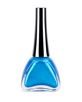 Isolated blue Nail Polish