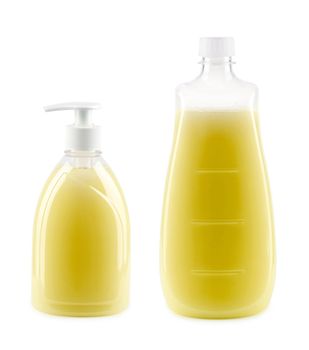 Two bottles with liquid soap