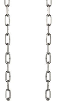 Chains frame closeup  on white background