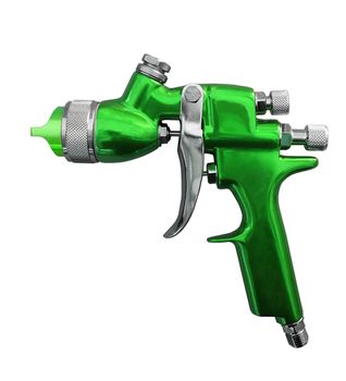 Spray gun isolated over white background