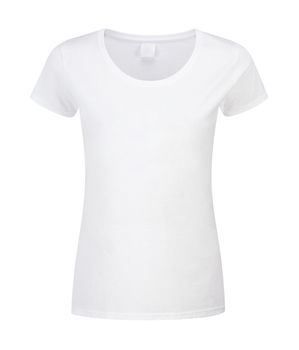 white T-shirt isolated on white background