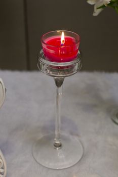 Red aromatic candles.