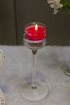 Red aromatic candles.