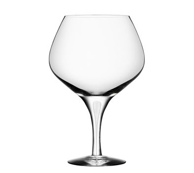 Empty wine glass. isolated on a white background