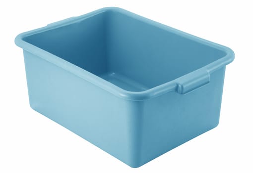 blue bowl isolated on white