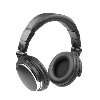 Headphones on White background