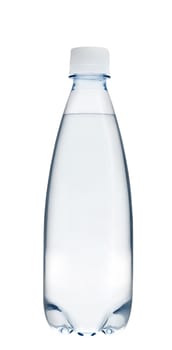 Small glass water bottle