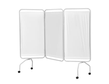 folding screen on white backround