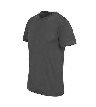 Blank melange gray cotton t-shirt