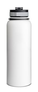 White Sport Plastic Water Bottle