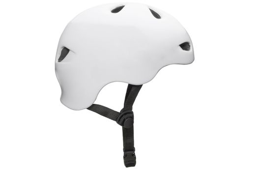 Bicycle mountain bike safety helmet isolated