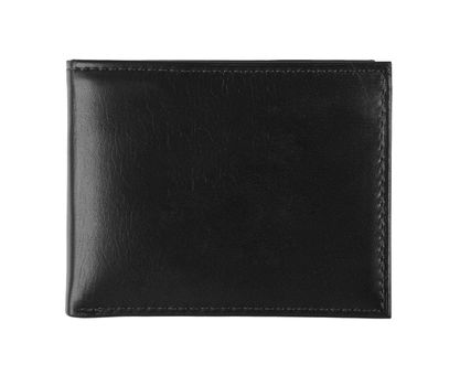 black wallet isolated on white