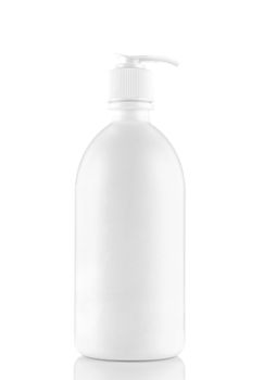 Plastic Clean White Bottle With Dispenser Pump