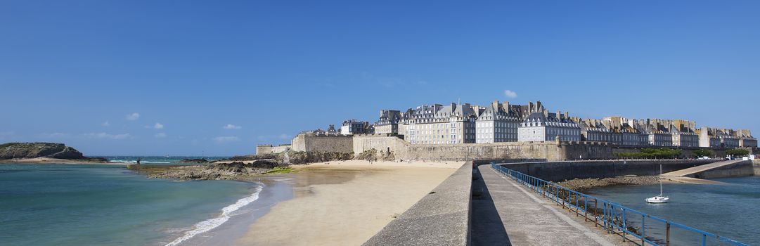 Panoramic view of Saint Malo, Bretagne, France