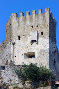 Castle of Roquebrune-Cap-Martin in southeastern France between Monaco and Menton