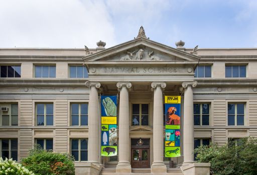 IOWA CITY, IA/USA - AUGUST 7, 2015: Natural Sciences building at the University of Iowa. The University of Iowa is a flagship public research university.